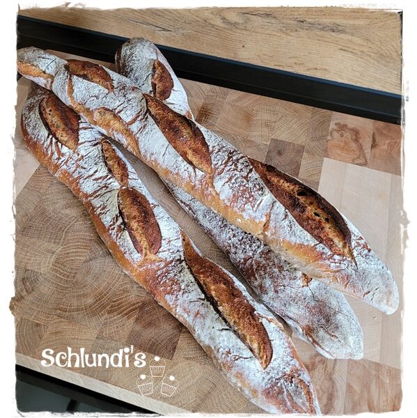 Baguette mit Sauerteig