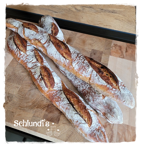 Baguette mit Sauerteig