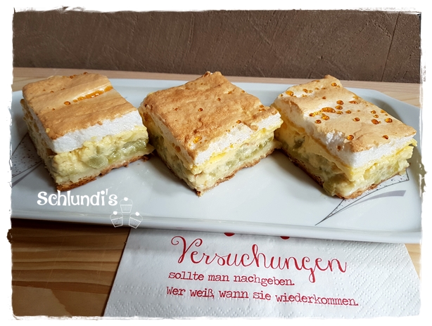 Rhabarberkuchen mit Baiser